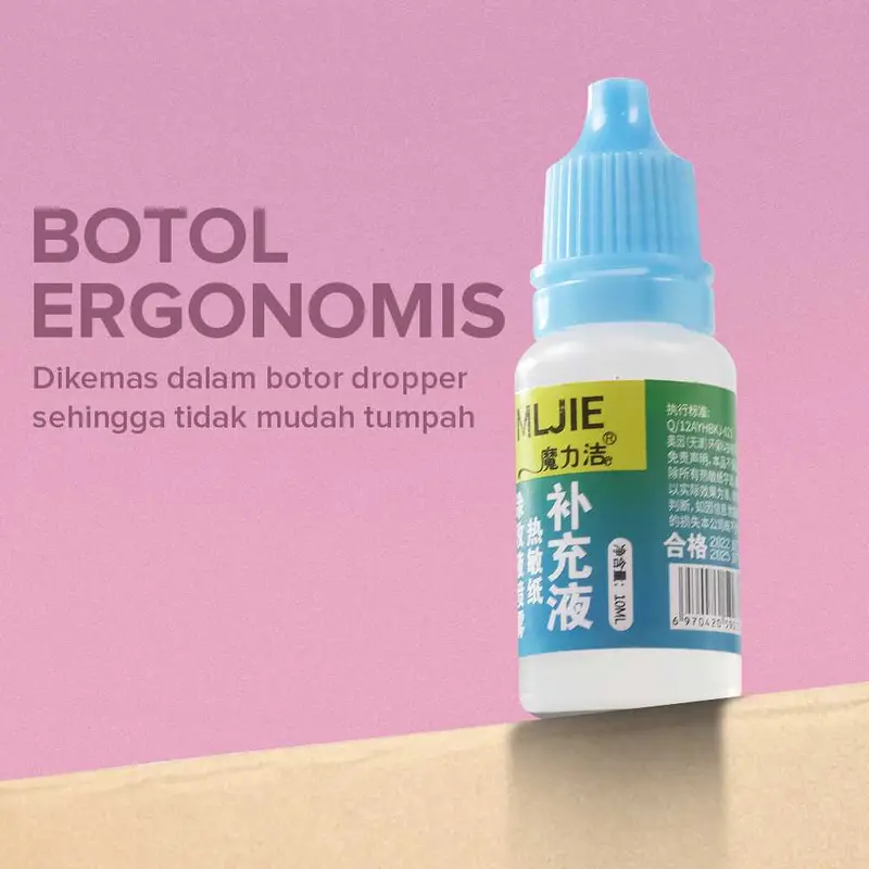 MLJIE Refill Cairan Penghapus Resi Tinta Thermal Paper Correction 10ml - N10 3