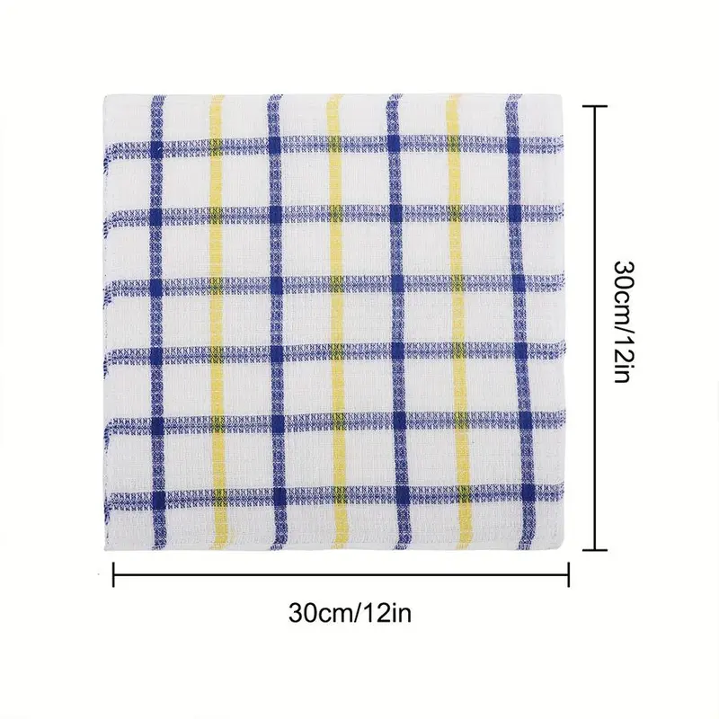 Reusable Dish Cloth, 12pcs Soft Absorbent Dish Towel, Household Cleaning Tool for Kitchen Bathroom, Kitchen Cleaning Supplies 1