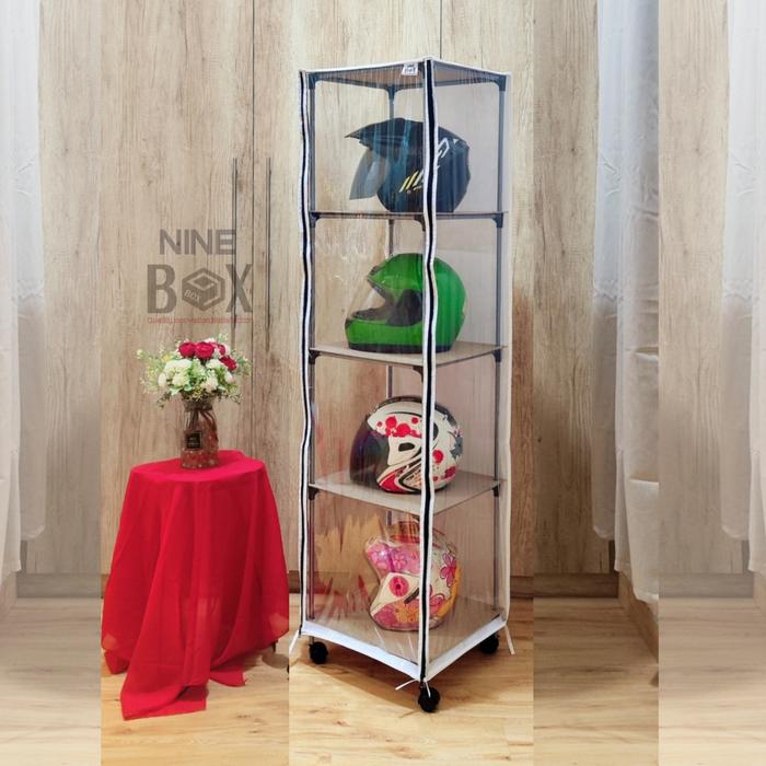Display Rak Tv Helm Jual Nine Box Rak Lemari Helm 4 Ruang Anti Debu Air Serangga / Rak Helm ...