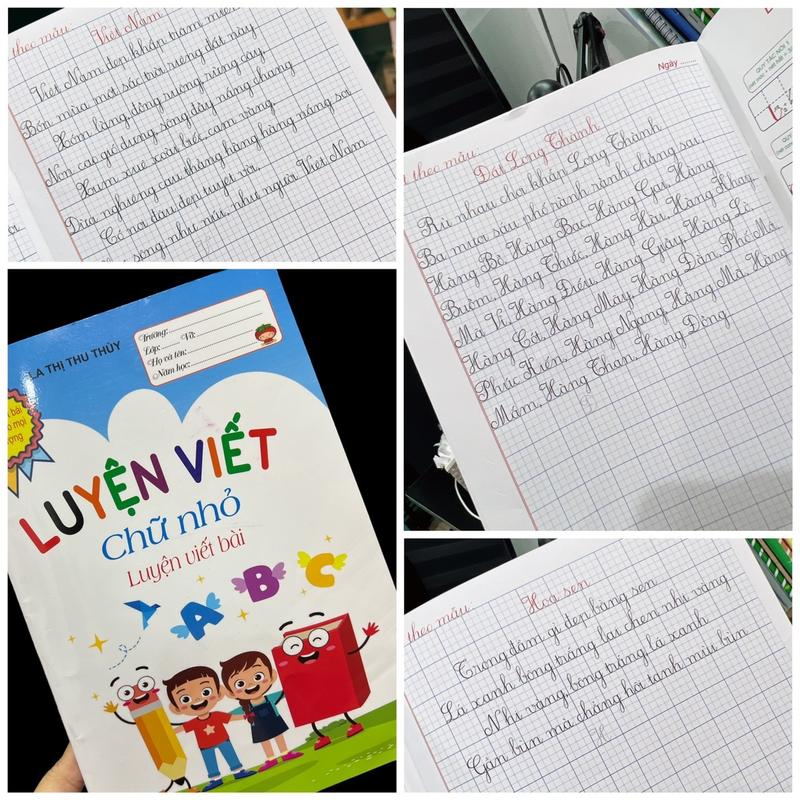 [ Mới ô li 2.5mm] Vở luyện viết bài chữ Chuẩn cỡ nhỏ 60 trang