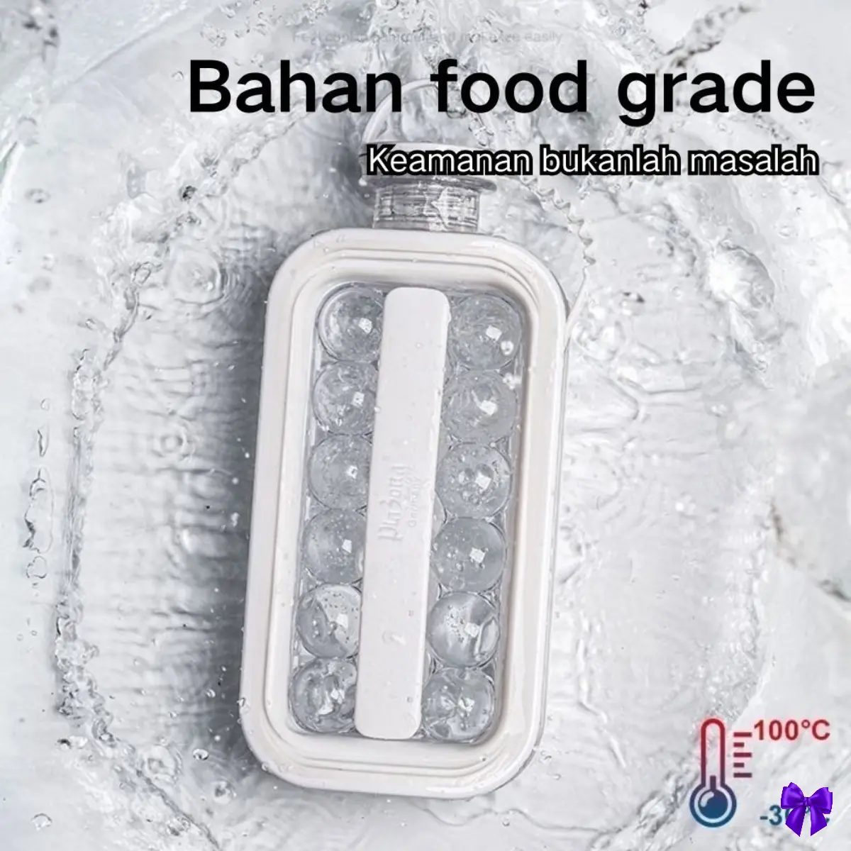 Keranjang Es Silikon 156ml Berkepanjangan Anti Tumpah Kualitas Makanan Lebih Mudah Dipisahkan Ideal untuk Minuman Harian Acara Ramadhan