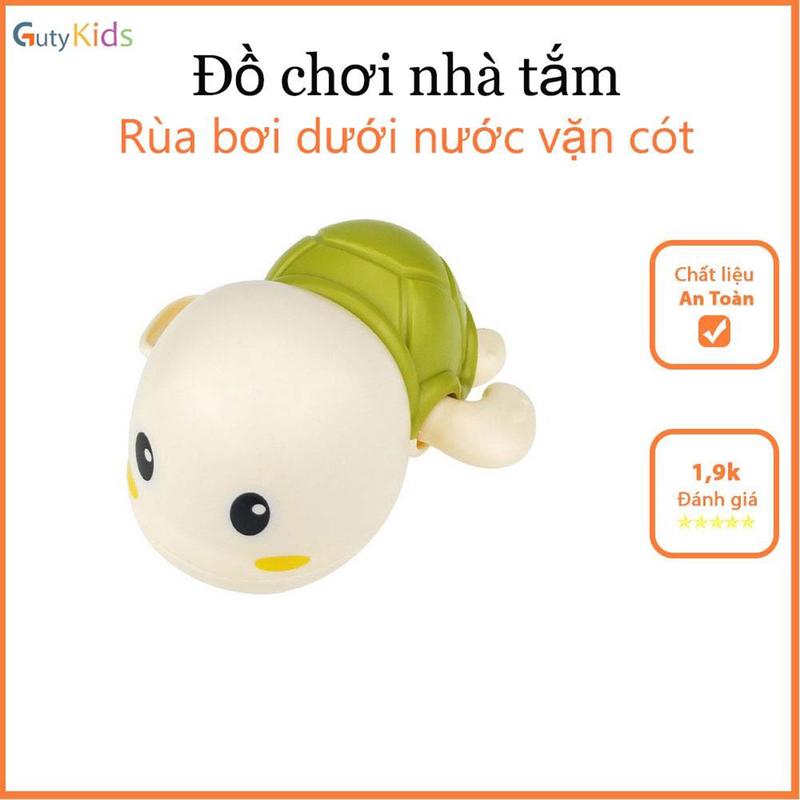 Đồ chơi nhà tắm rùa bơi dưới nước GutyKids vặn cót siêu cưng, chất liệu an toàn, màu sắc tươi sáng cho bé thỏa sức vui chơi