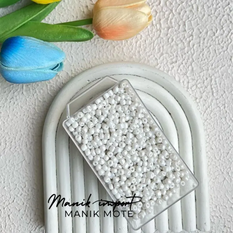 Manik Mote Payet Pasir Glossy Series 8/o-3mm (10 gram ) bahan kerajinan tangan dan kalung dll -dunia emoji 3