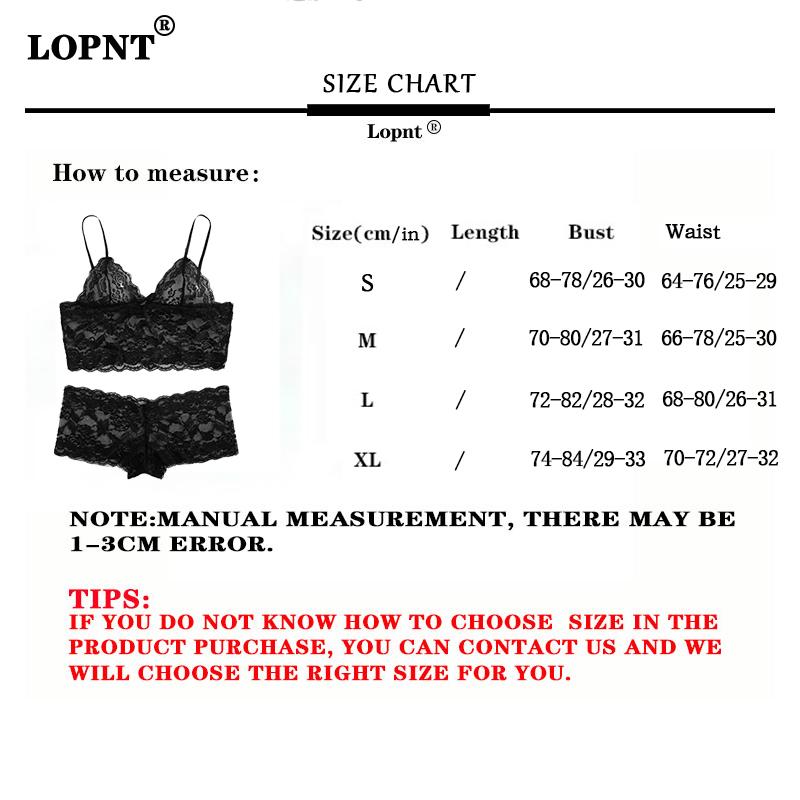 Product Introduction of LOPNT Women's Sexy Lingerie Lace Perspective Underwear Printing Hollow Out Breathable Bra Set Sling Top Panties Female Sleepwear 0