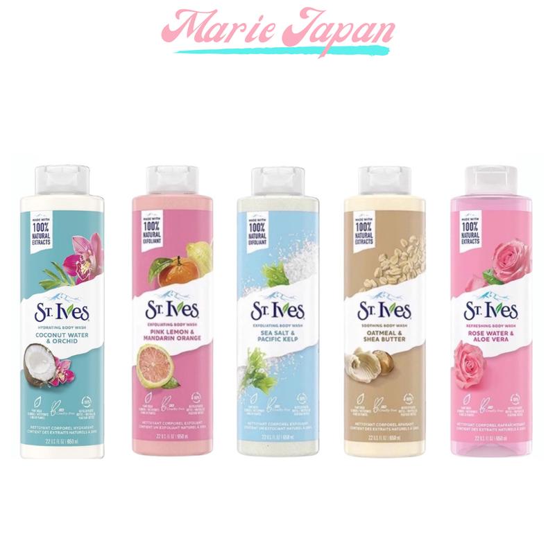 Sữa Tắm Dưỡng Da Body St Ives Tẩy Da Chết Da Chai 650ml Dưỡng Body