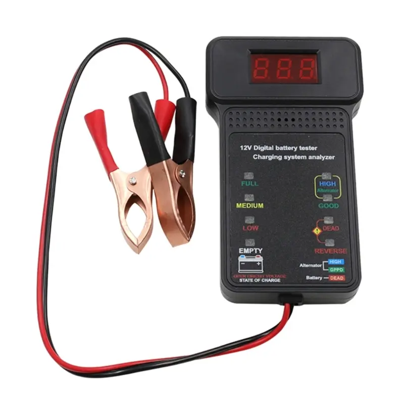 【Ready Stock】 Battery Load Analyzer Tester Car-Charge Diagnostic Tool LED Battery Analyzer