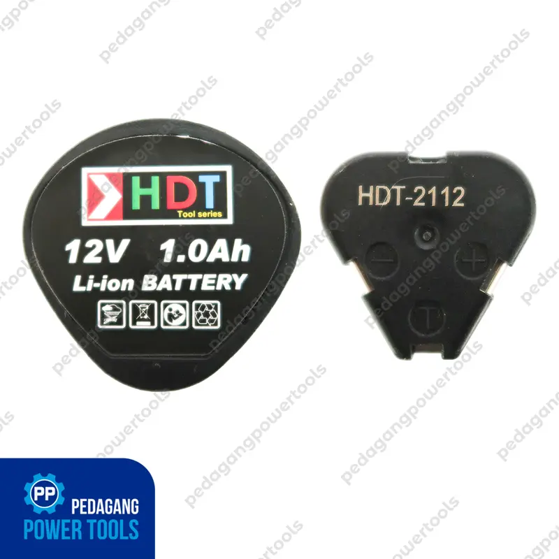 HDT CDD405 MESIN BOR CHARGER AKSESORIS CORDLESS DRILL BATERAI 12V SET 6