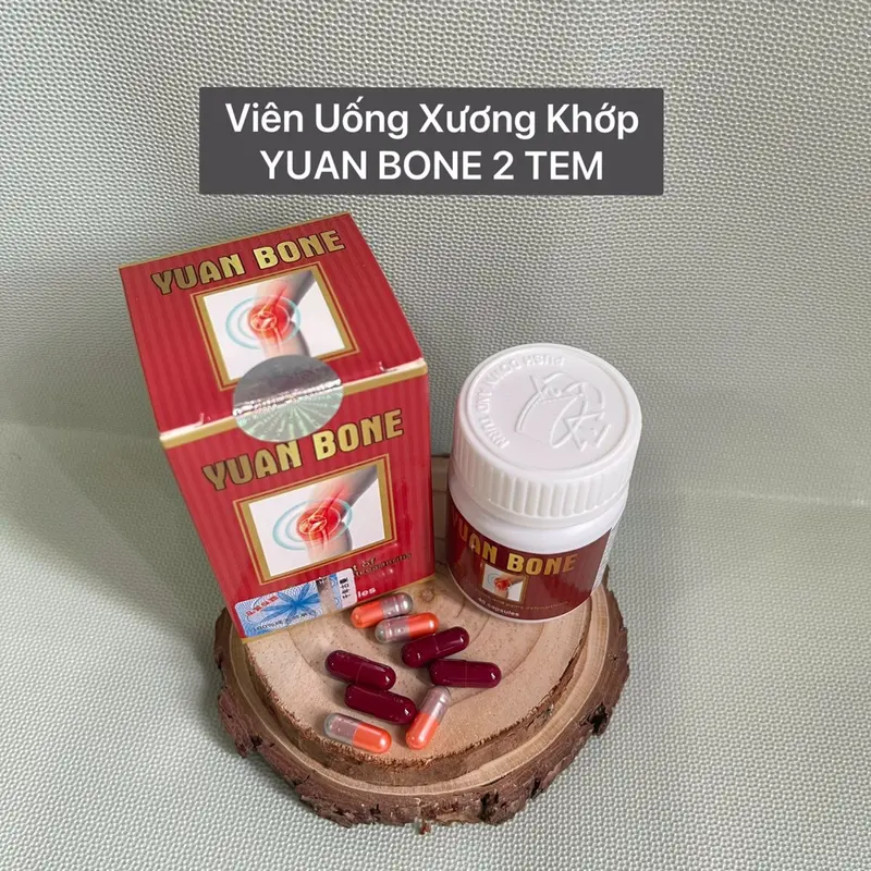 (Combo 5 hộp) Viên uống xương khớp Yuan Bone hộp 40 viên daukhop 1