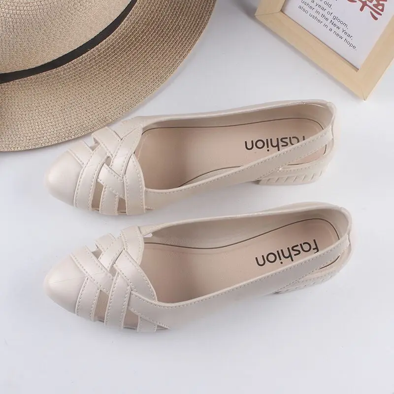 LVR TG1726 Sepatu Flat Shoes Wanita Jelly Fashion 5