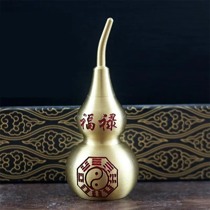 Pajangan Labu Kuningan Cina Feng Shui Home Decor Kelabuhan Labu Tembaga Dekorasi Ornamen Fengshui Kekayaan Decoration Rumah 6