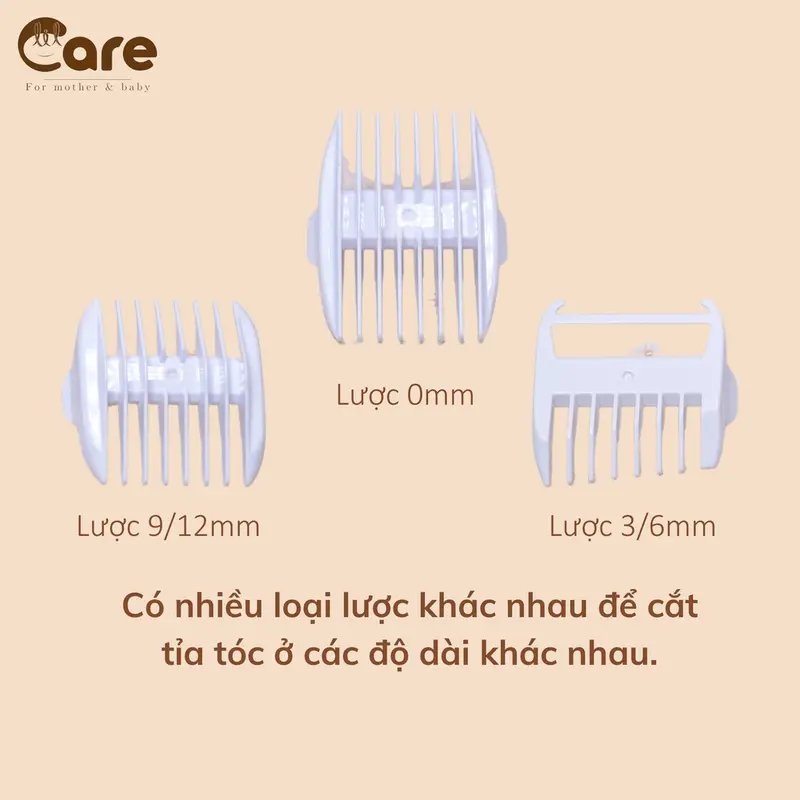 Tông đơ cắt tóc - hút tóc - chống nước cho bé - Loại sạc không dây, lưỡi dao có thể tháo rời, dễ dàng vệ sinh 8