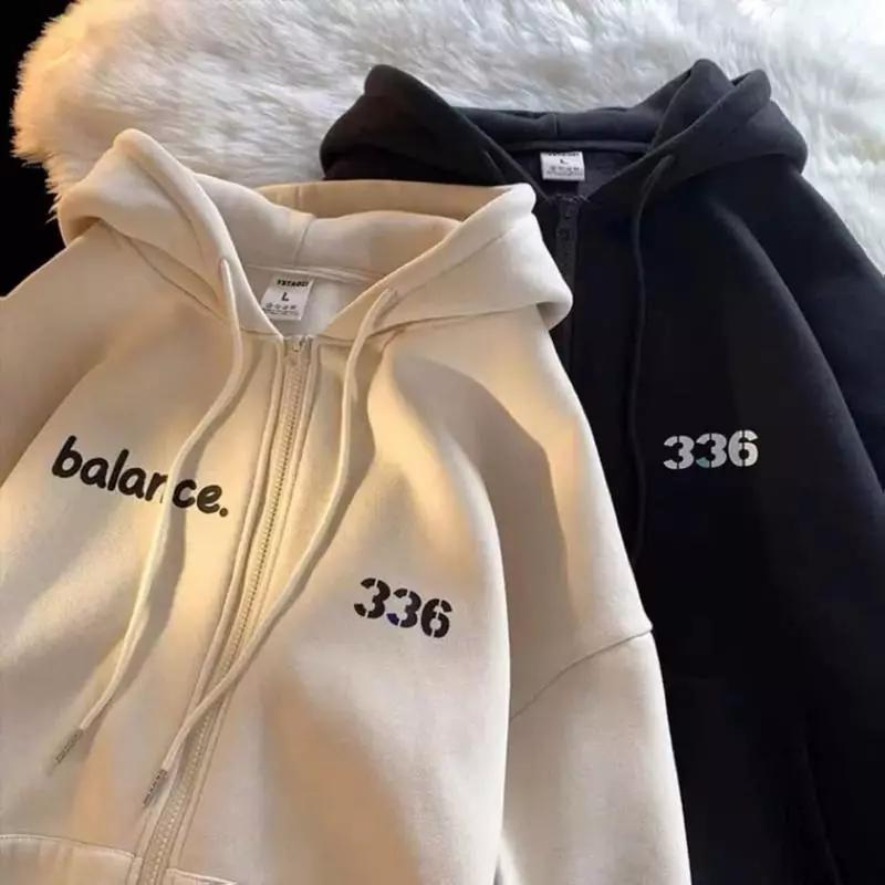 Áo nỉ khoá cotton hoodie BALARCE 336 cho bé trai bé gái 17-60kg