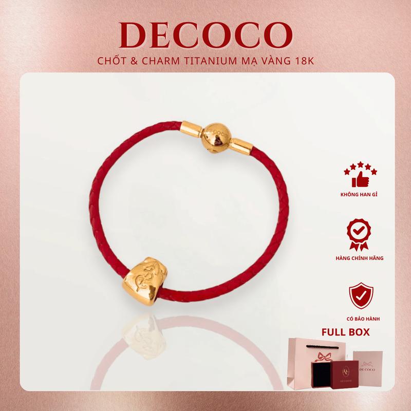MUA 1 TẶNG 1 CHARM NGÂN LƯỢNG Vòng tay nữ đeo dây chỉ đỏ NHƯ Ý De Coco kèm Túi giấy + Hộp + Thiệp Phụ Kiện Bracelet Kiềng