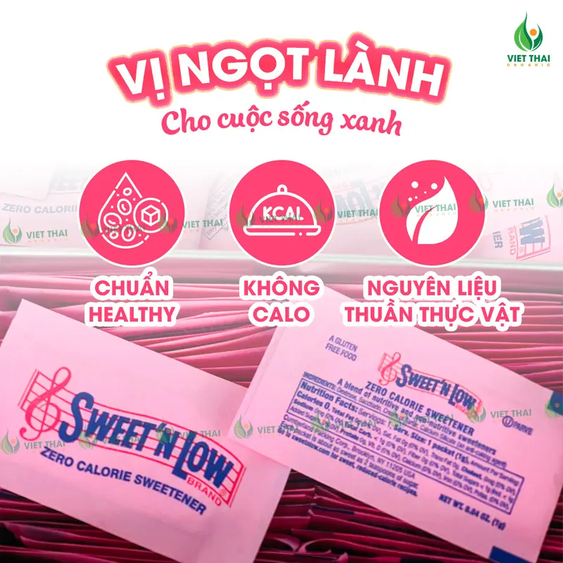 [SIÊU HOT] Đường 0 Calo Sweet’N Low, Set 50-100-200 Gói Tiện Lợi Dành Cho Team Healthy Eatclean Nhập Chính Hãng Mỹ (Việt Thái Organic) 8