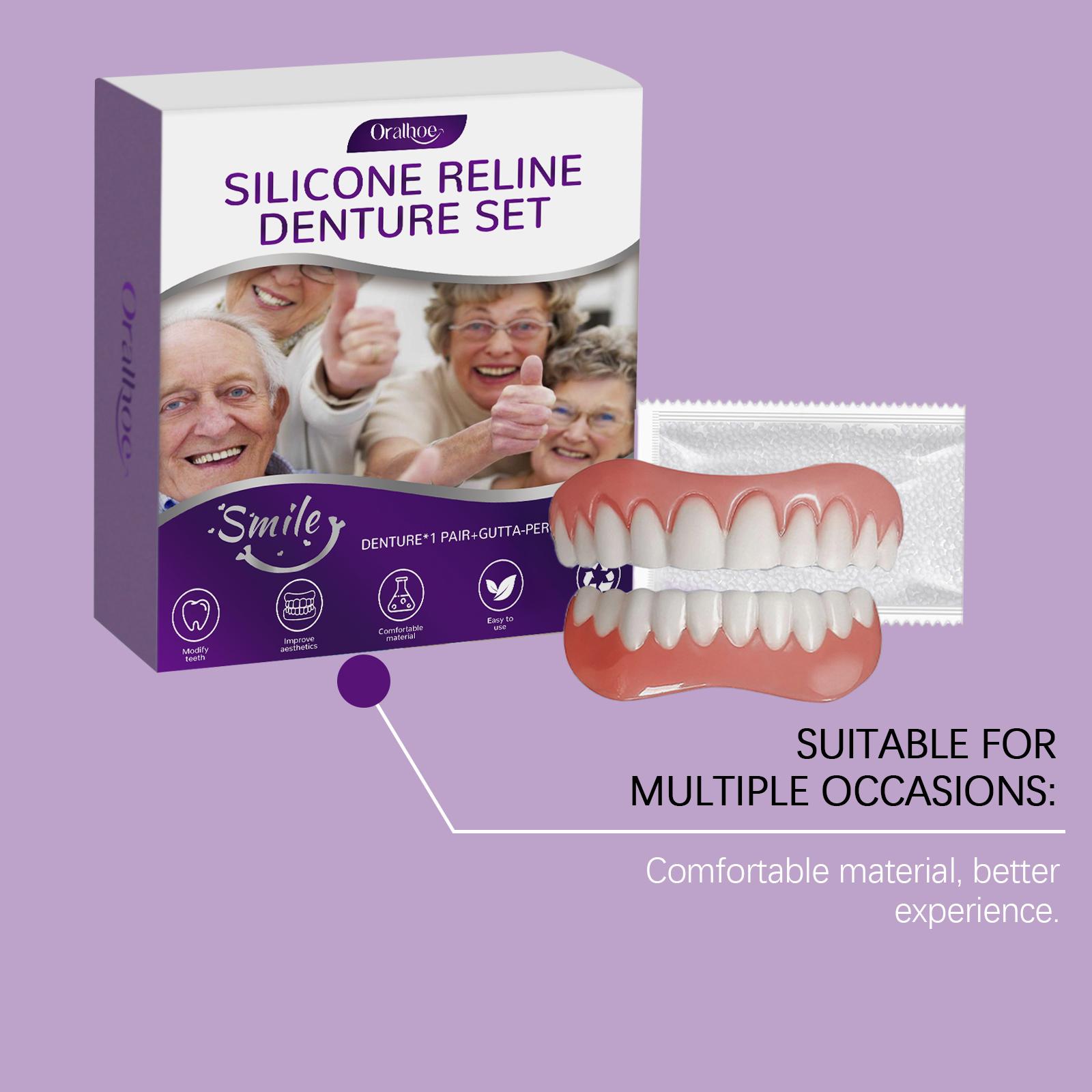 Penjualan panas Satu set yang menggabungkan kenyamanan dan kecocokan, dengan berani mengunyah makanan keras - Aksesori gigi Oralhoe, dibuat dengan bahan nyaman untuk meningkatkan estetika senyum, adalah alat kecantikan gigi yang nyaman untuk perawatan gig