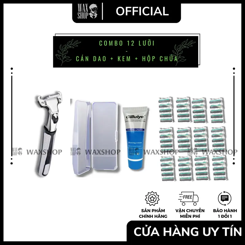 [ Mẫu Mới 2023 - Full Line ] Dao Cạo Râu Gilleitt Mach Classicc - Kèm 36 luoi + Lọ Kem - Hàng chính hãnġ - Bảo Hành - SL 4