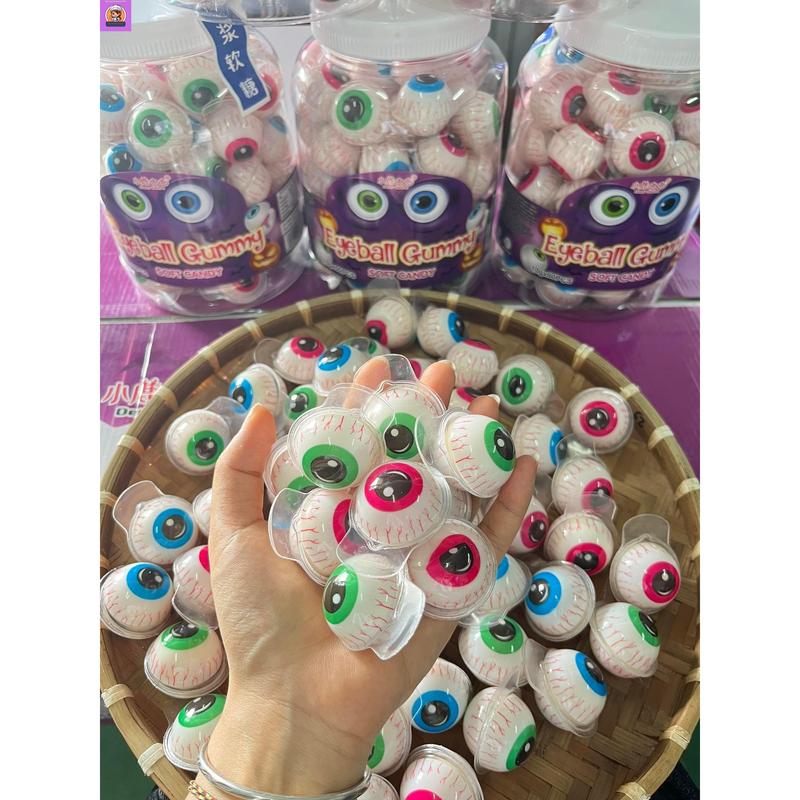    1 bịch - 10 cái  Kẹo dẻo hình Labubu - hình con mắt - hình dưa hấu. Được chọn vị. 