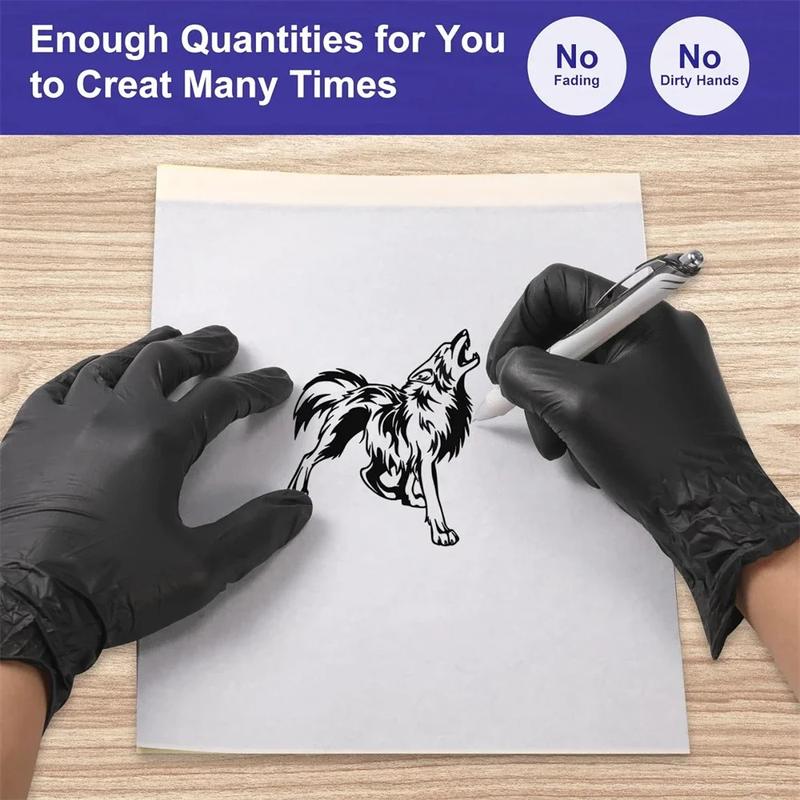 Product Introduction of 10/15/100pcs Tattoo Transfer Paper Transfer Stencil Paper Tattoo Copier 4 Layers A4 Size Tool for Tattooists Tattoo Supplies 19