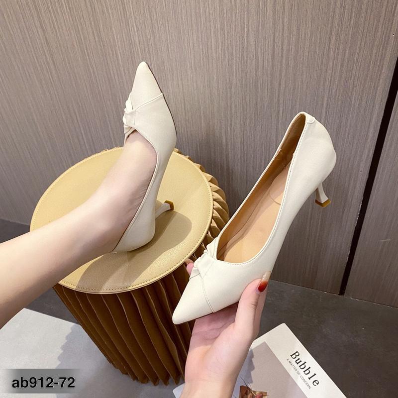 Product Introduction of Giày nữ gót nhọn cao 5 phân mũi nhọn nơ xoắn hàng Quảng Châu cao cấp full box Mã BQ08 WomenShoes 3