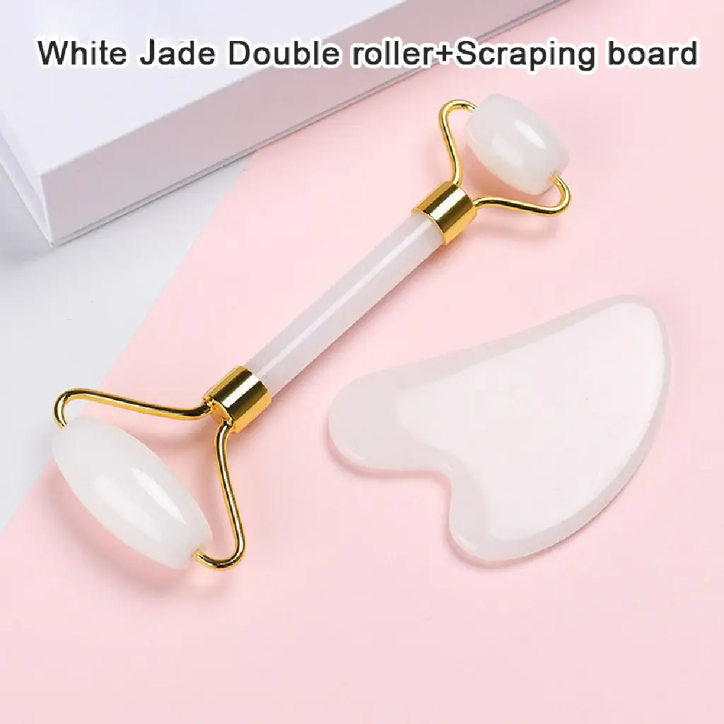 Jade Roller Gua sha Board Anti Aging Face Massage Beauty Care Slimming Tools Skincare Cleansing Comfort Facial