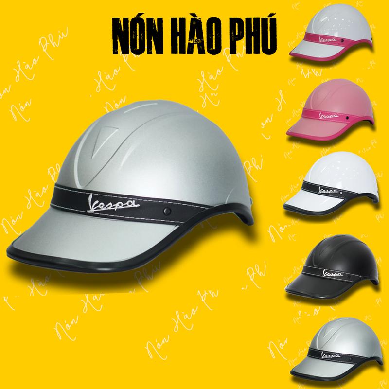 Mũ bảo hiểm KẾT LƯỠI TRAI chính hãng VESPA TRƠN nam nữ MORGAN nón bảo hiểm kết lưỡi trai vespa Phụ Kiện Đội Đầu