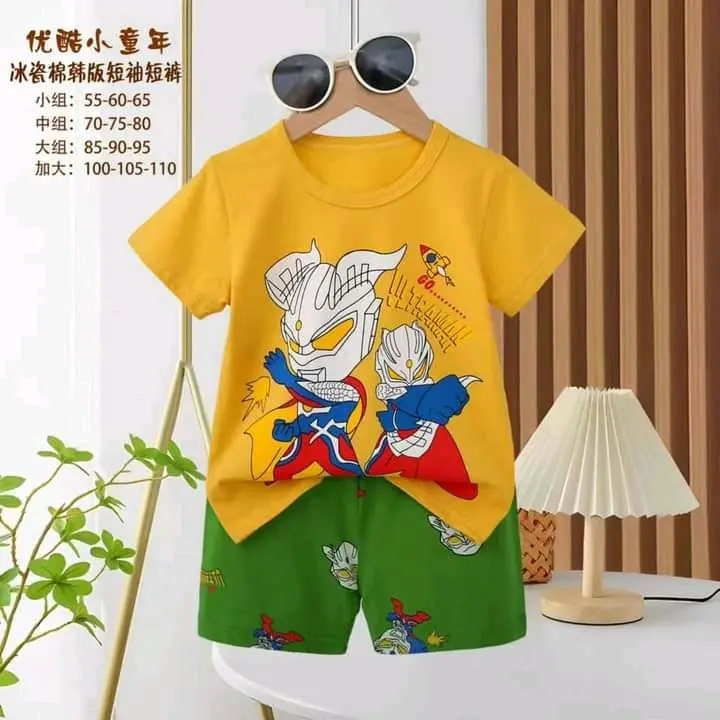 [Mẫu bảng 2 Trai 7-15kg 2025] Bộ cộc tay bé trai 7-15kg chất cotton xuất hàn Qc Cho Bé 3