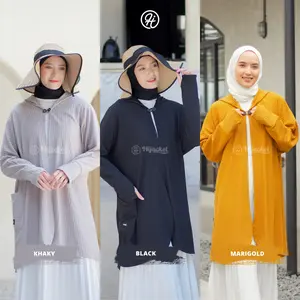 Hijacket Sylvania - Outer Hoodie Syar'i | Hijab Style | Korean Style | Hoodie Muslimah Panjang tebal dan menghangatkan