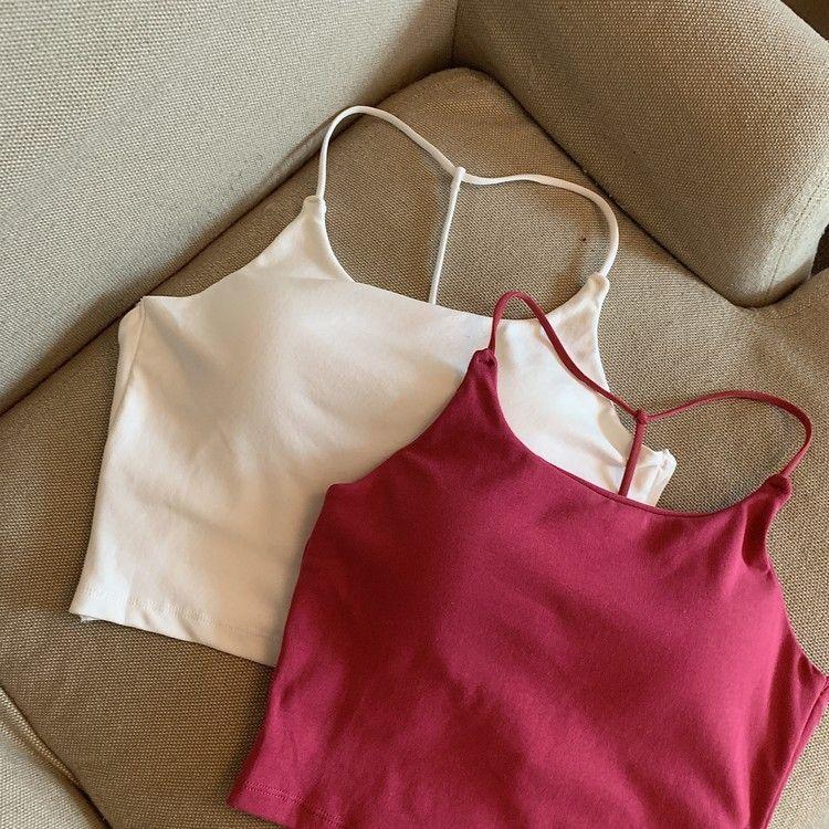Product Introduction of Áo Vest Hai Dây Nhỏ Lưng Đẹp Cô Gái Nóng Bỏng Thuần Khiết, Đệm Ngực Nữ, Có Thể Mặc Ngoài Trời Và Trong, Thiết Kế Hở Lưng Mỏng, Áo Mặc Trong, Năm 2025 7