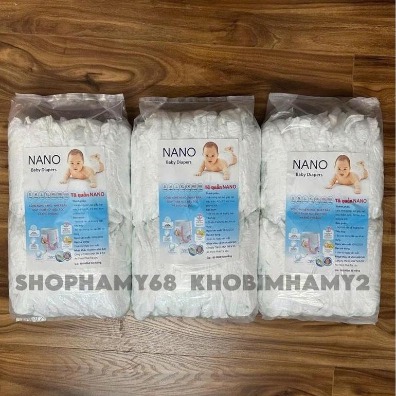 (NANO) Combo 150 Miếng Tã Mềm Mỏng Thấm Hút Tốt 800-1200ml Bỉm