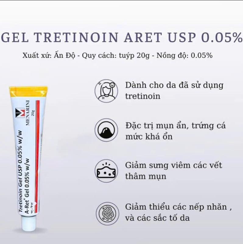 GEL TRE a.ret Ấn hỗ trợ căng bóng da, giảm mụn, mờ sẹo rỗ mụn 20g 3