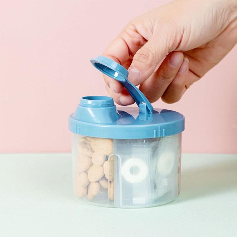 4 Compartments Baby Food Storage Box Newborn Milk Powder Container Formula Dispenser Portable Newborn Baby Things Snacks Cups 3