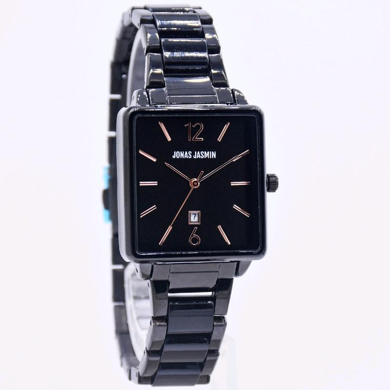 new jam wanita analog petak bahan keramik jasmin original mesin premium bergaransi tahan air berkelas Neww 0