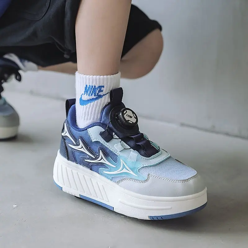 Giày Trượt Patin, Heelys, Bốn Bánh, Nhẹ, Dành Cho Bé Trai Và Bé Gái, Thích Hợp Cho Mùa Thu Và Mùa Đông, Hàng Mới Về Năm 2024, Dành Cho Trẻ Em, Trẻ Em Trung Và Lớn Sneaker Sport