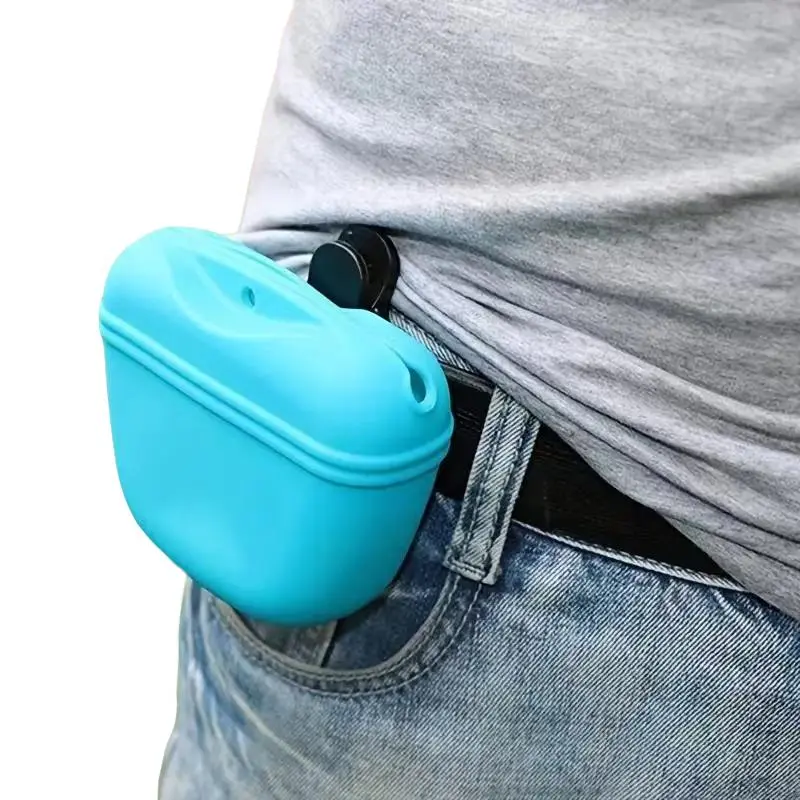 Portable Silicone Dog Training Treat Pouch, Dog Snack Bag, Pet Training Treat Pouch, Pet Supplies, Christmas Gift