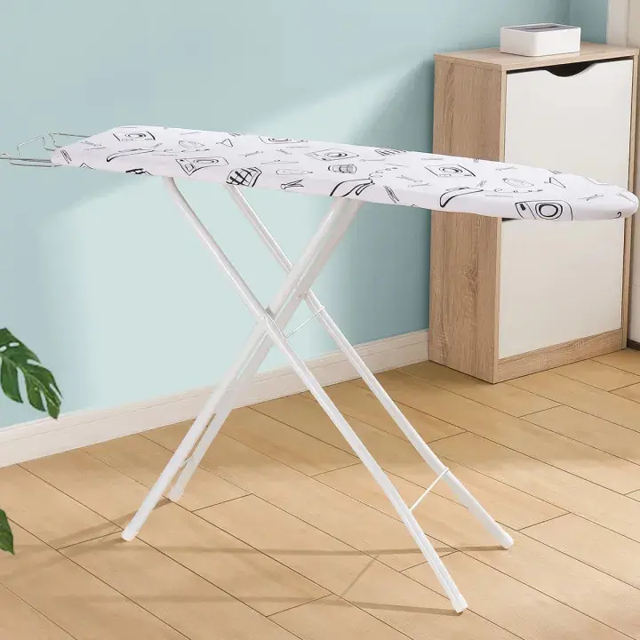 Bàn Là Đồ Đứng Điều Chỉnh 5 Cấp Độ Hải Hồ Store - Khung Gỗ Bọc Mút Vải Cotton 100%
