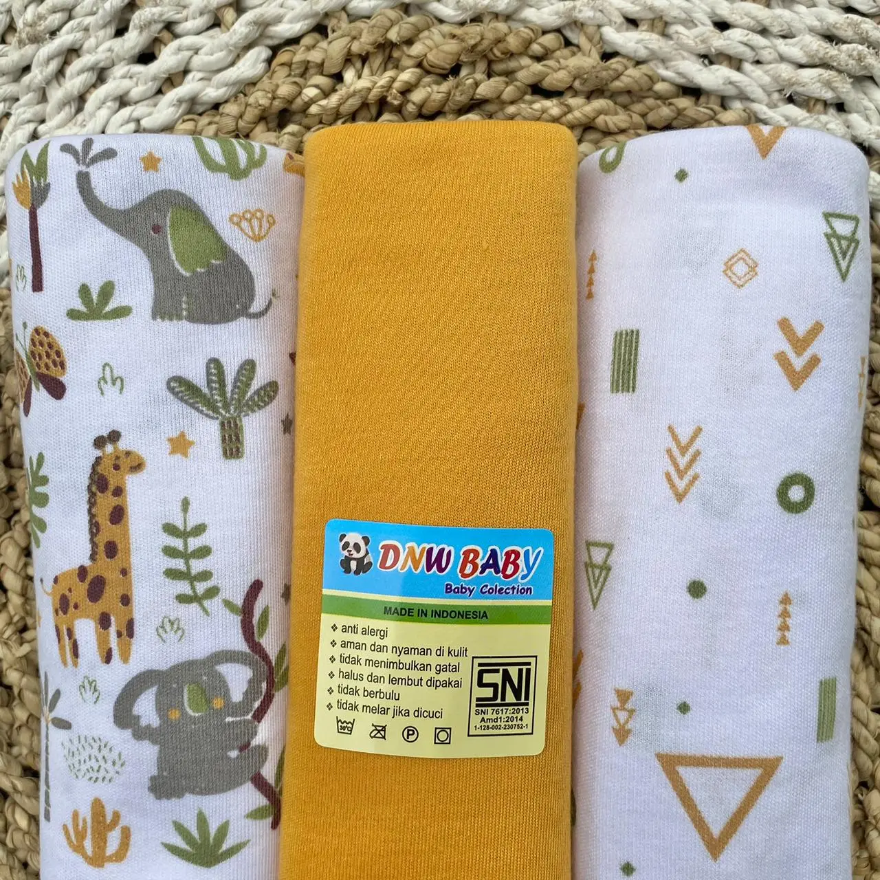 3 PCS Bedong Bayi Pernel Bayi Alas Ompol Bayi Alas Tidur Bayi Selimut ...