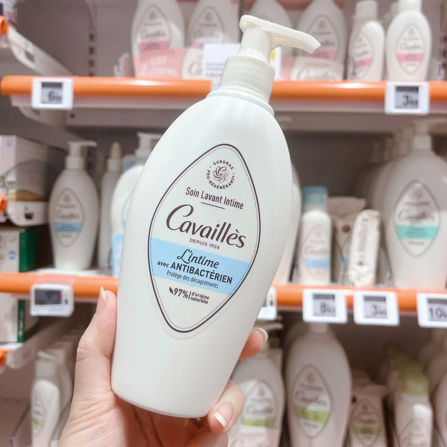 Dung Dịch Vệ Sinh Giảm Viêm Nhiễm, Nấm Ngứa Cavailles Pháp 250ML Dùng Được Cho Bé Từ 3 Tuổi - DDVS