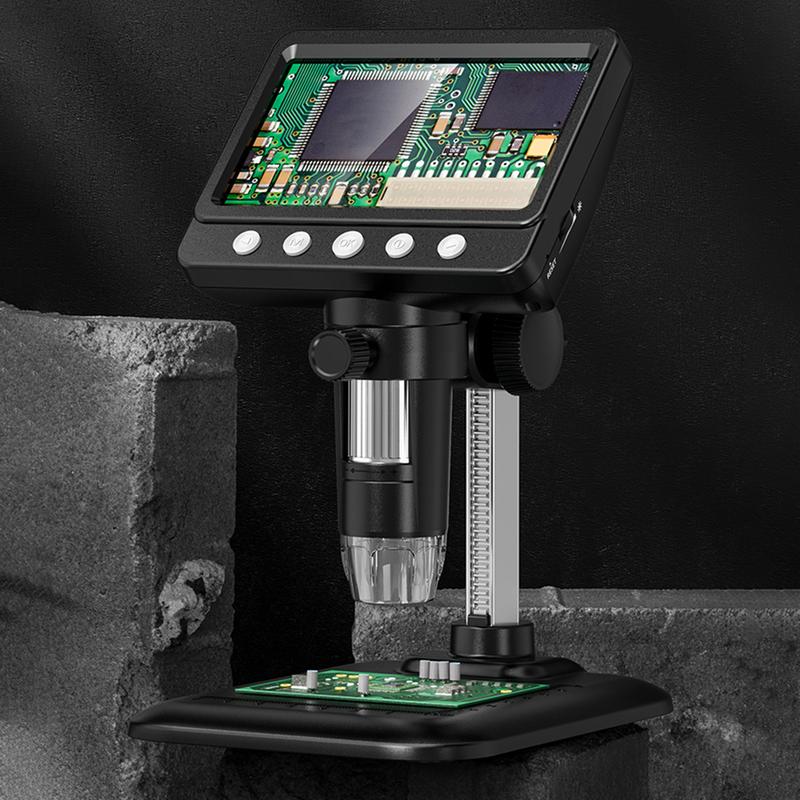 Kính hiển vi kỹ thuật số, 4,3 inch, với 8 đèn LED, cầm tay, Cầm Tay 1000X, Kính lúp kỹ thuật số