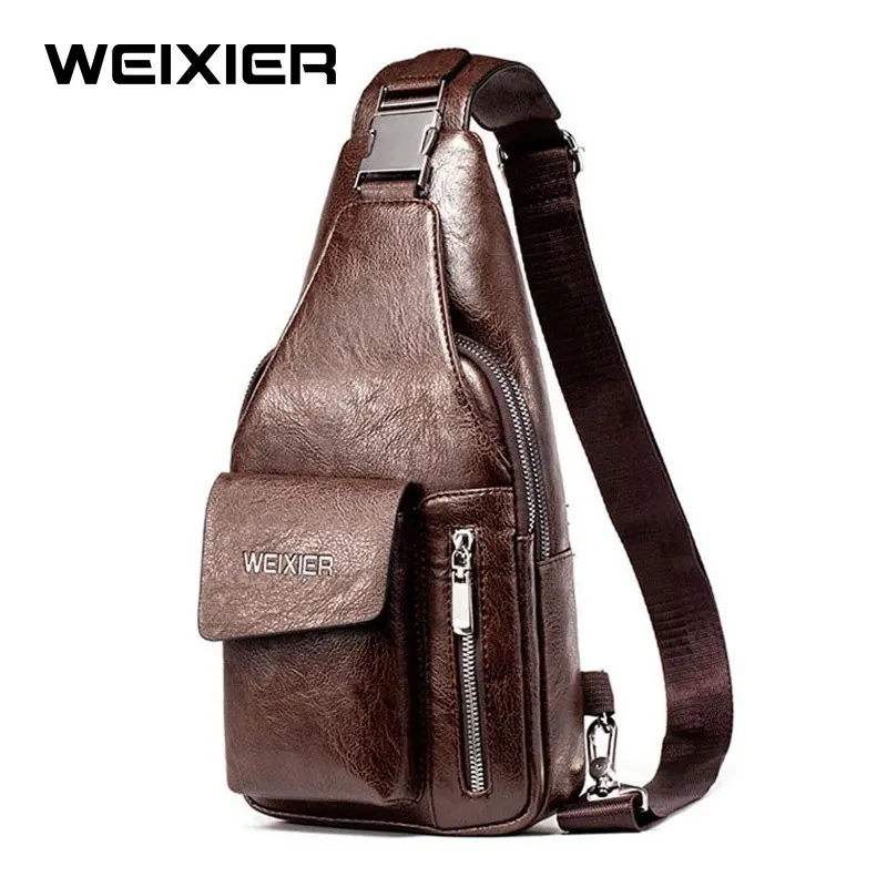 WEIXIER 9525 Tas Selempang Bahu Pria Kulit Classic Shoulder Bag