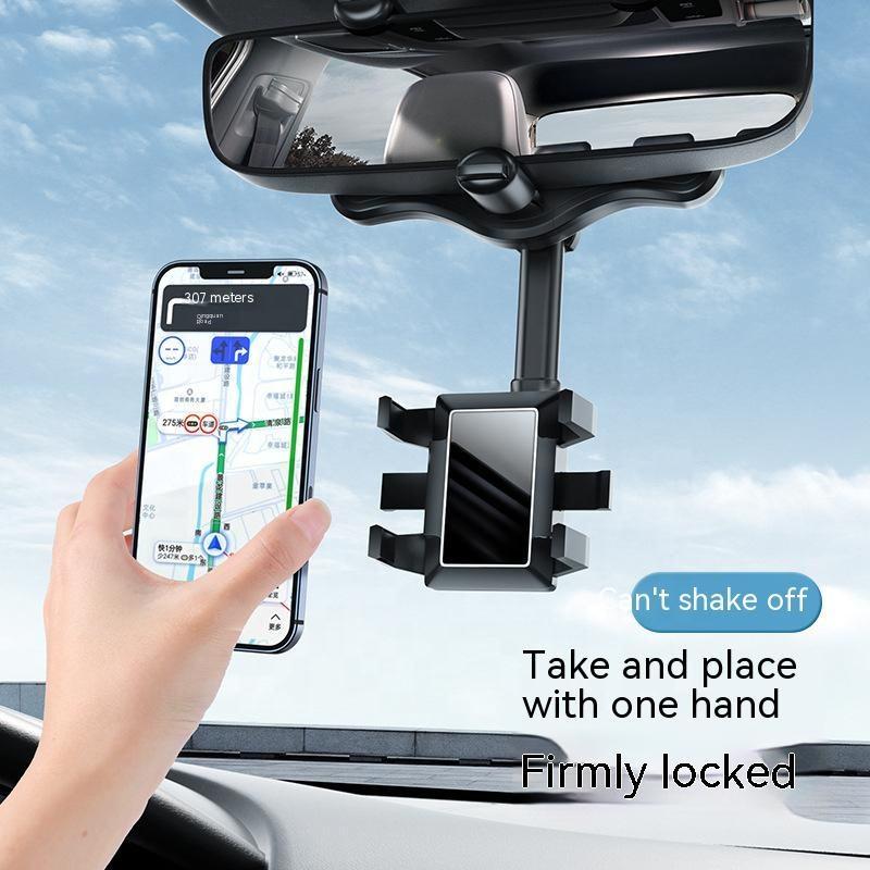 Holder Car HP Mobil Fleksibel Kaca Spion Putar 360° Penjepit Handphone AH094 - XOBOX 2