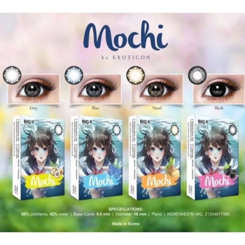 {BISA COD} SOFTLENS X2 MOCHI BY EXOTICON NORMAL & MINUS -0.50 SD -3.00 0