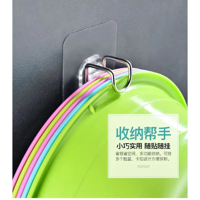 Móc treo/ Giá treo chậu, đồ dùng nhà tắm, nhà bếp bằng inox siêu chắc 6