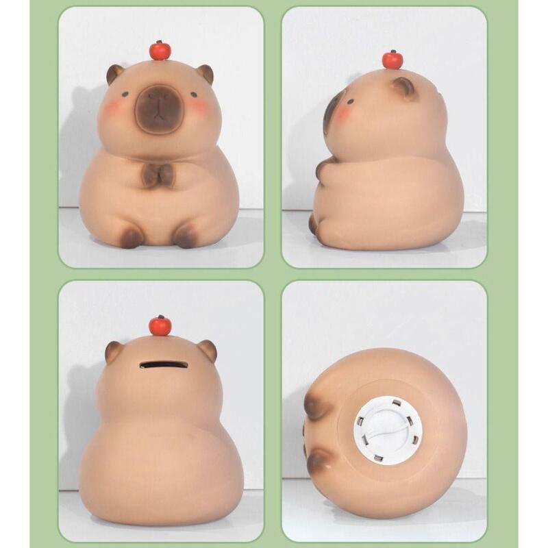 Product Introduction of Capybara Cute Cartoon Guinea Pig Piggy Bank, Home Decoration Desktop Crafts Children's Gifts Saving Money Bank 13