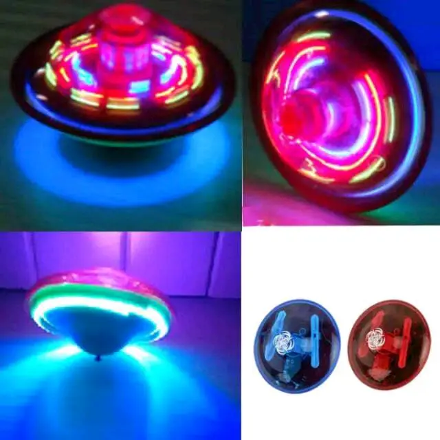 mainan gasing led plus music Laba-laba spiderman SpongeBob doraemon iron man captain AMERIKA bola Gyroscop ufo flasing hello kitty bebek unicorn hadiah anak mainan tradisional gading led bercahaya 4