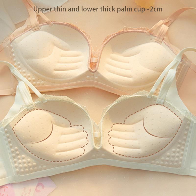 Product Introduction of Áo Ngực Dây Kéo Bên Trong, Dành Cho Phụ Nữ, Kéo Hai Chiều, Quyến Rũ Và Cám Dỗ, Áo Ngực Ren, Không Có Vòng Thép, Chống Chảy Xệ, Đệm Hình Bàn Tay 17