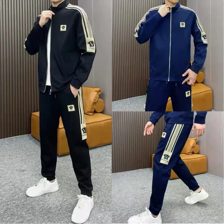 Bộ quần áo thu đông nam, Quần áo thể thao thu đông nam thêu logo đẹp Sport Chạy Bộ Thể Dục Tập Gym Tập Thể Dục