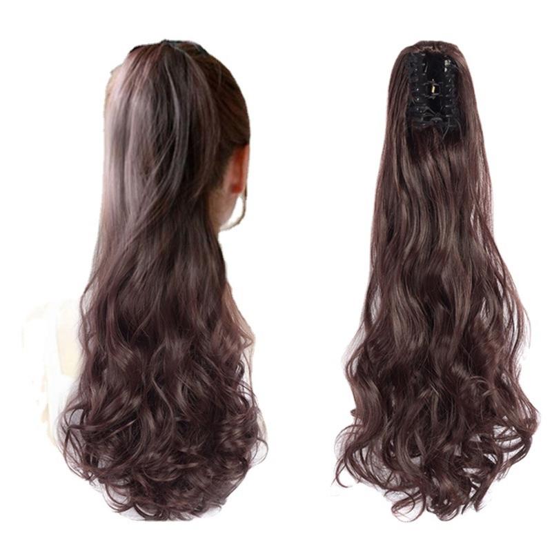 Product Introduction of Invisible Curly Wig Claw Clip Ponytail Hair Extension for Women 50CM 15