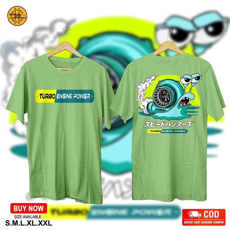KAOS JDM TURBO SNAIL GARRY OTOMOTIF CUMI DARAT ENGINE DIESEL POWER Cotton Combed 30s R.04 6