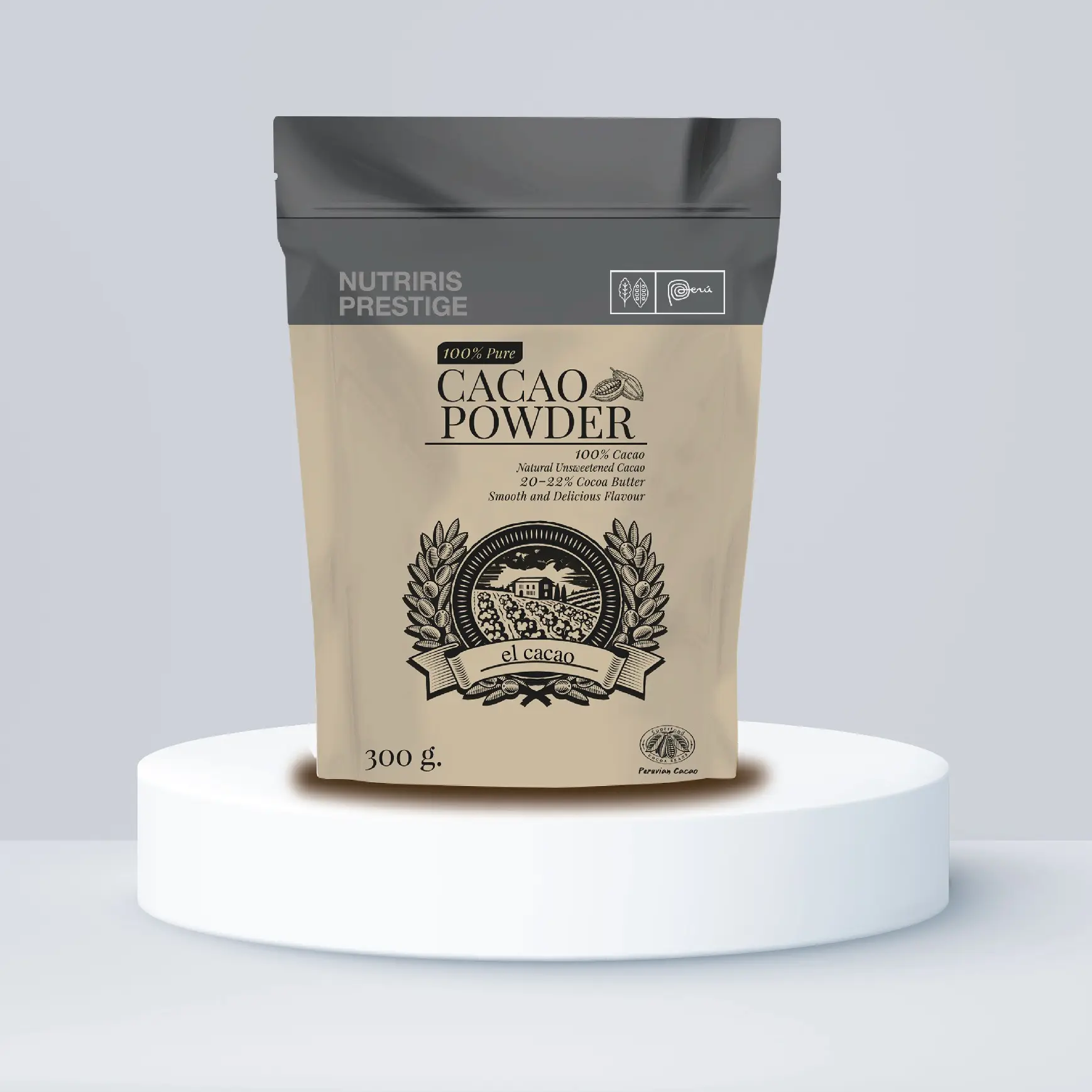 ผงคาเคา 300 ก. คาเคาพาวเดอร์ Cacao Powder จากเปรู El Cacao Brand