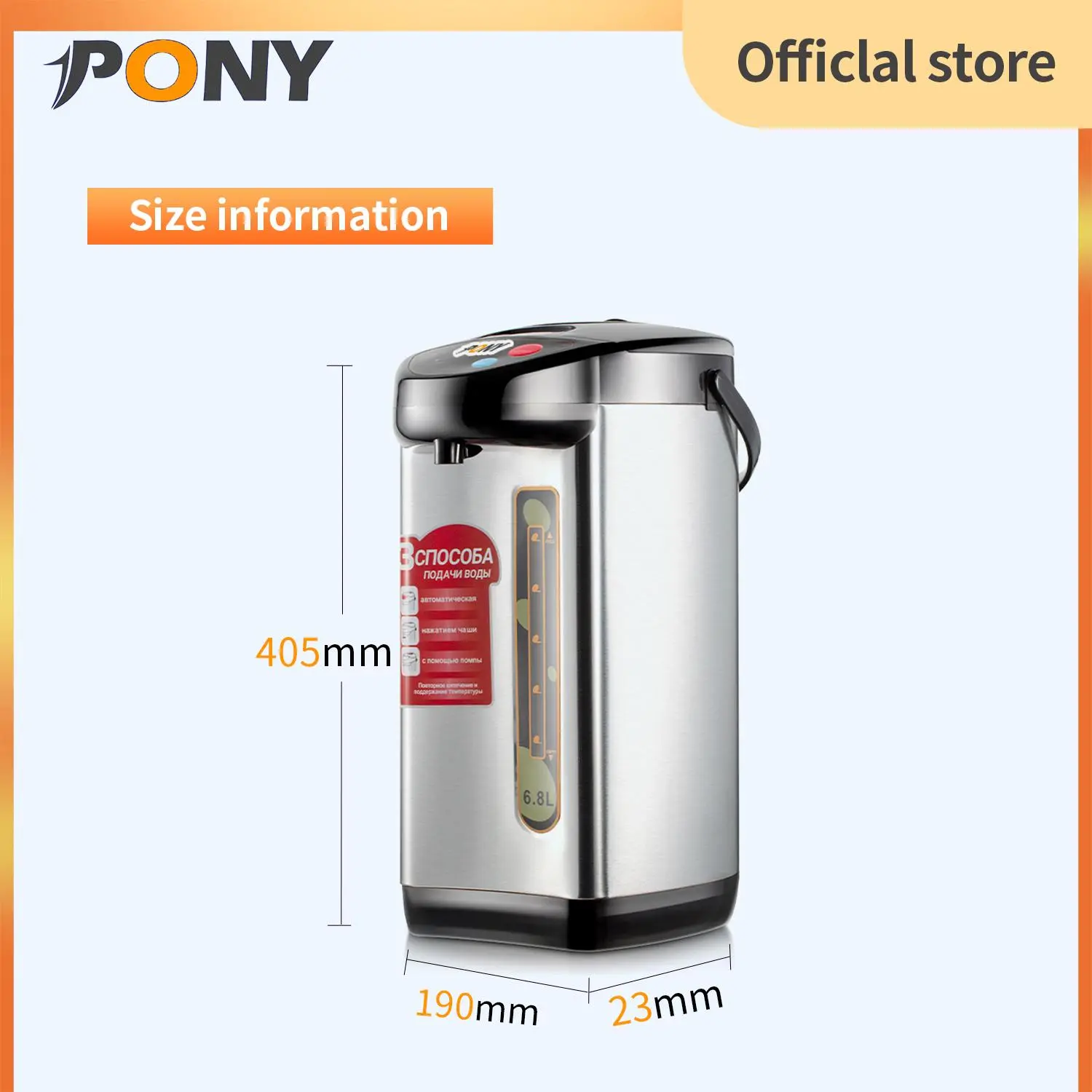 [Sedia sedia] 6.8L elektrik Thermo Pot Genius Thermo Flash Dispenser Air panas/pengangkut udara Electric baharu 【 110v standard us 】 2.0l putih cerek elektrik tidak didih pantas cere k tidak 【 110v standard us 】 2.0l hitam kettle